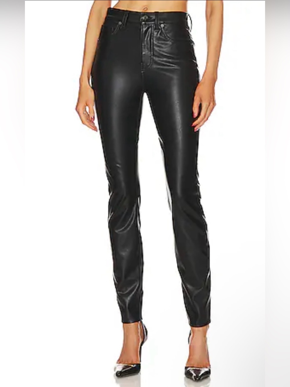 Veronica Beard Women’s Debbie Ankle Skinny Vegan Leather Pants NWT